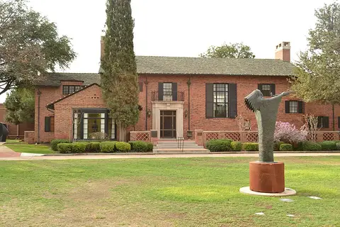 The brick Turner House, home of the Museum of the Southwest in Midland, Texas